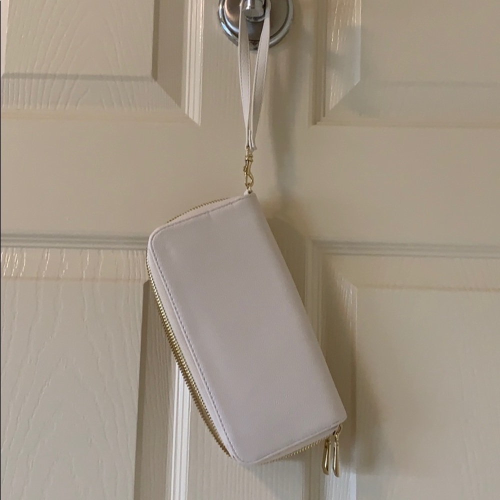 White Wristlet Wallet